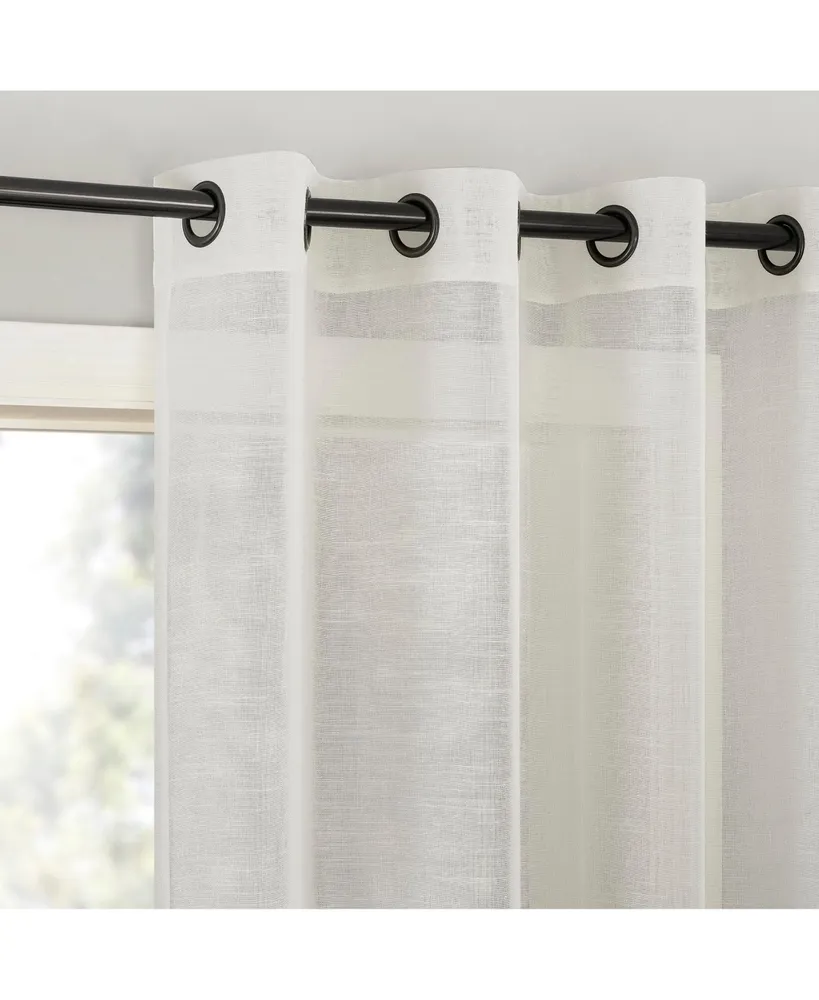 Archaeo Slub Textured Linen Blend Grommet Top Curtain