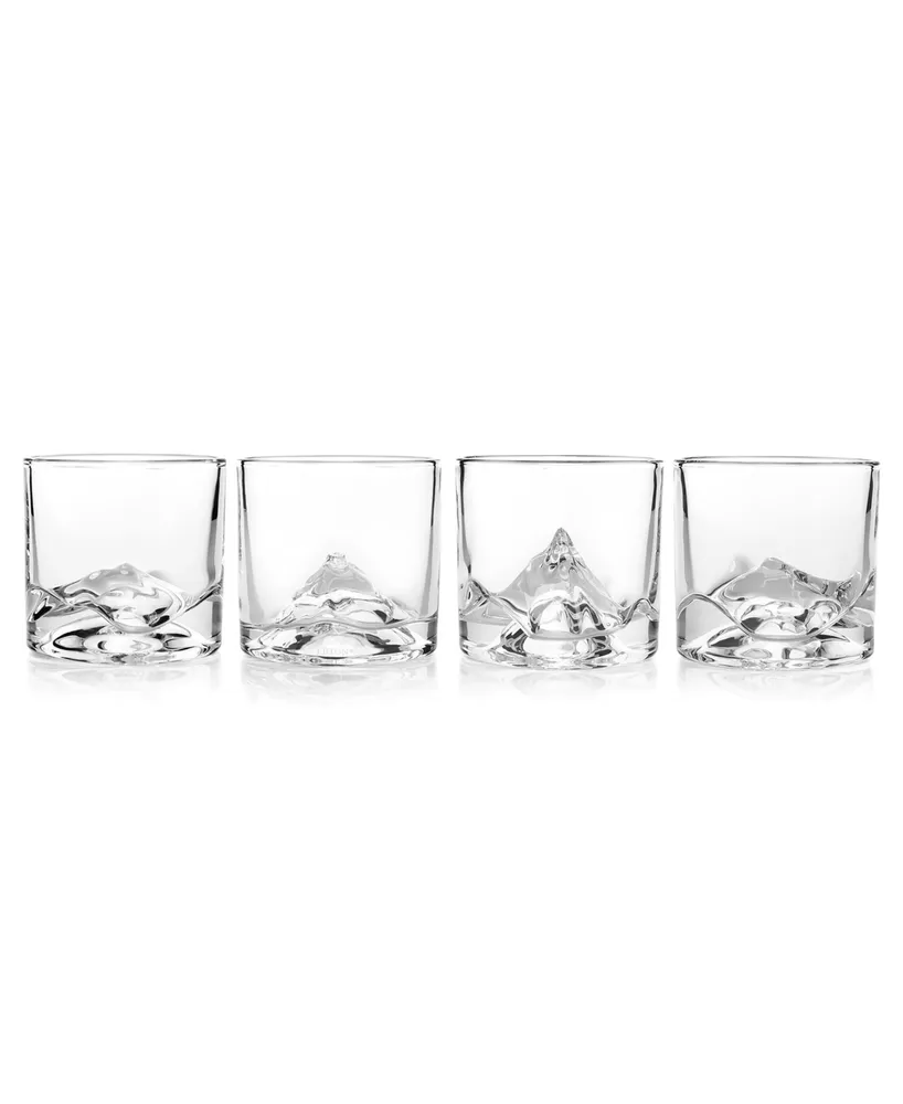 Liiton The Peaks Whiskey Glasses, Set of 4