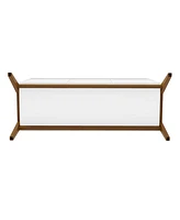 Manhattan Comfort Gales 48.50" Medium Density Fiberboard 4-Shelf Sideboard
