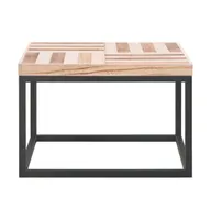 vidaXL Coffee Table 19.7"x19.7"x13.2" Solid Wood