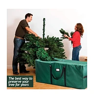 Homeitusa 9 ft Christmas Tree Storage Bag - Waterproof, Heavy-Duty 600D Oxford Christmas Tree Bag