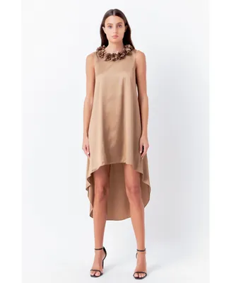 Women's Rosette Midi Dress