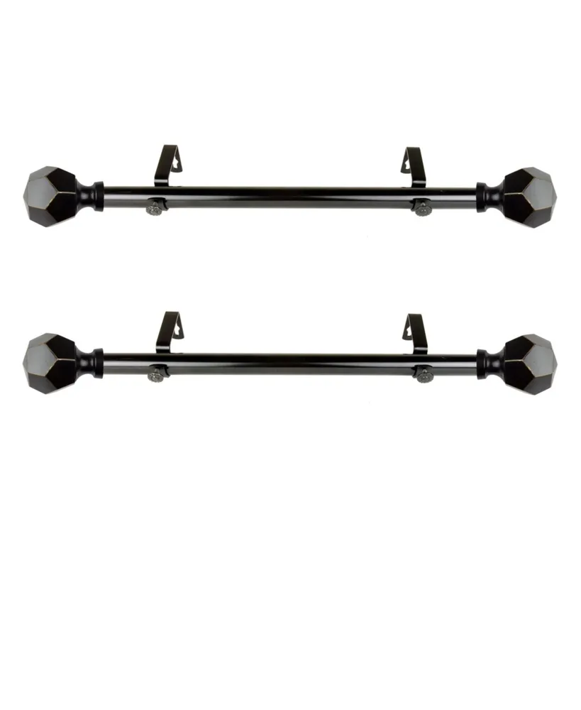 Darden 1" Side Curtain Rod 12-20" (Set of 2)