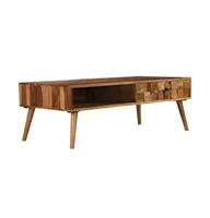 Coffee Table Solid Sheesham Wood with Honey Finish 43.3"x19.7"x14.6"