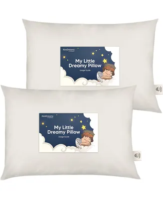 KeaBabies 2pk Toddler Pillow, Soft Organic Cotton Pillows for Sleeping