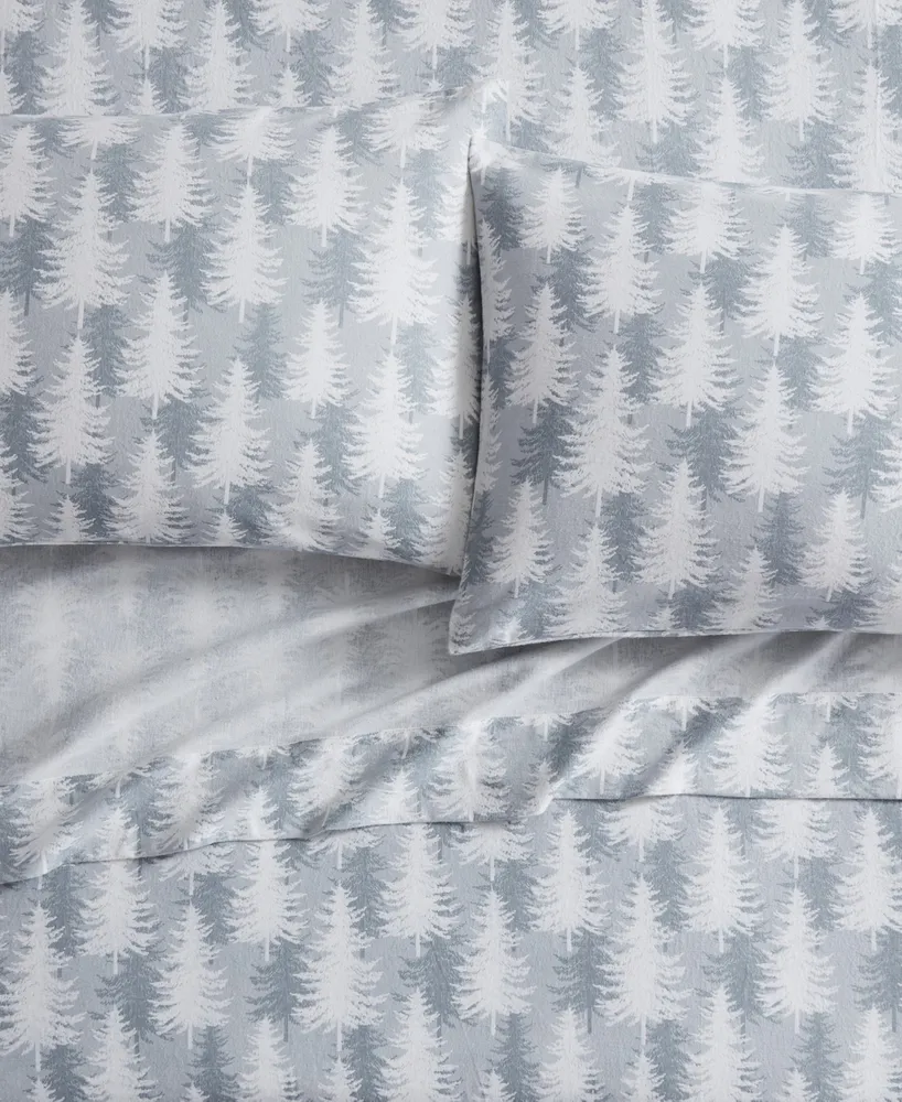 Tahari Home Tree 100% Cotton Flannel -Pc. Sheet Set