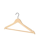 WeThinkStorage 20pk Premium Wood Hotel Quality Regular Hanger - Natural