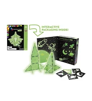 Magna-tilesa Magna-tiles Glow 16-Piece Magnetic Construction Set, Ages 3+