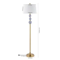 Jonathan Y Tavira Classic Midcentury Iron Led Floor Lamp