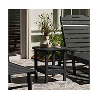 Nassau 2-Tier Adirondack Side Table, All-Weather Hdpe Indoor/Outdoor Accent Table