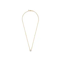 Pandora Timeless 14K Gold-Plated Sparkling Round Cubic Zirconia Halo Pendant Collier Necklace