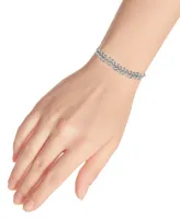 Cubic Zirconia Feathered Bolo Bracelet in Sterling Silver, Created for Macy's