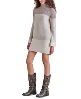 Steve Madden Women's Meghan Turtle-Neck Sweater Dress