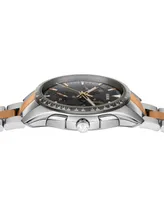 Rado Men's Swiss Chronograph Hyperchrome Two-Tone Stainless Steel Bracelet Watch 45mm