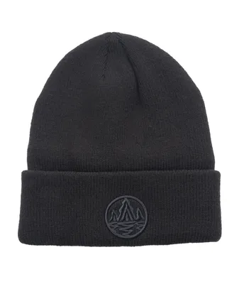 Rainforest Men's Knit Hat with Round Tree Embroidery Logo Hat
