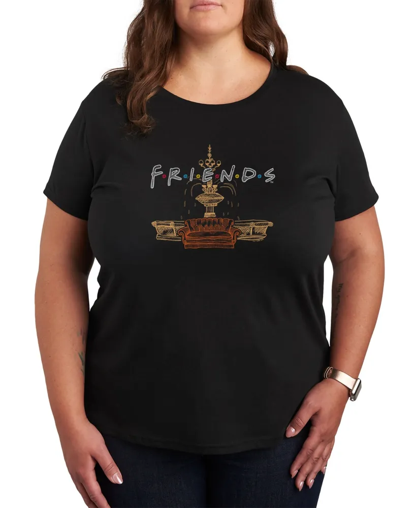 Hybrid Apparel Trendy Plus Friends Graphic T-shirt