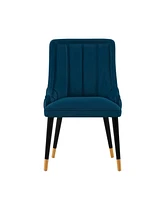 Manhattan Comfort Eda 22.83" Velvet Upholstered Dining Chair