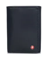 Alpine Swiss Rfid Mens Wallet Deluxe Capacity Trifold With Divided Bill Section