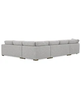 Closeout! Vasher 166" 4-Pc. Fabric Sectional Sofa with Cuddler, Created for Macy's
