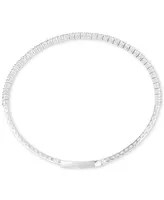 Diamond Bangle Bracelet (1 ct. t.w.) in 14k White Gold