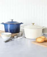 Martha Stewart Collection Gatwick Enamel Cast Iron 7 Quart Dutch Oven