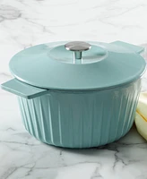 Martha Stewart Collection 5-Qt. Enameled Cast Iron Dutch Oven