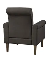 510 Design 30" Jeanie Wide Fabric Rolled Arm Accent Chair