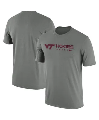 Men's Nike Heather Gray Virginia Tech Hokies Team Legend Performance T-shirt