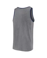 Men's Fanatics Heather Gray Boston Red Sox Primary Tank Top