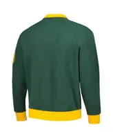 Men's Tommy Hilfiger Green, Gold Green Bay Packers Reese Raglan Tri-Blend Pullover Sweatshirt