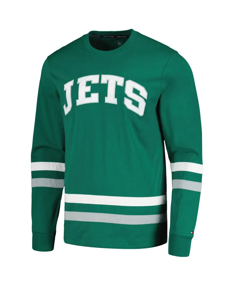 Men's Tommy Hilfiger Green, Gray New York Jets Nolan Long Sleeve T-shirt