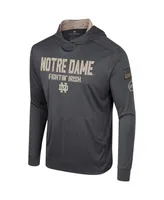 Men's Colosseum Charcoal Notre Dame Fighting Irish Oht Military-Inspired Appreciation Long Sleeve Hoodie T-shirt