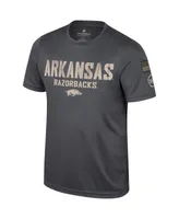 Men's Colosseum Charcoal Arkansas Razorbacks Oht Military-Inspired Appreciation T-shirt