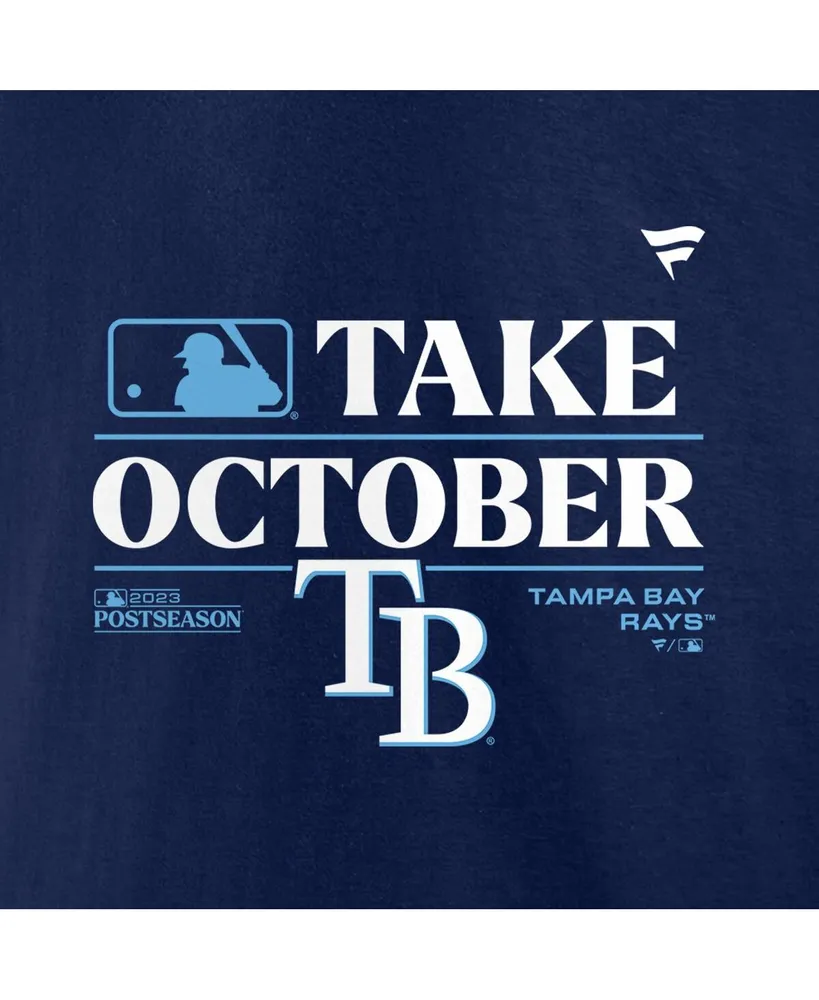 Men's Fanatics Navy Tampa Bay Rays 2023 Postseason Locker Room T-shirt