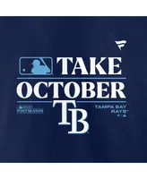 Men's Fanatics Navy Tampa Bay Rays 2023 Postseason Locker Room T-shirt