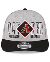 Men's New Era Gray Arizona Diamondbacks 2023 Division Series Winner Locker Room Low Profile 9FIFTY Snapback Hat