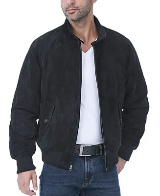 Landing Leathers Men Wwii Suede Leather Bomber Jacket