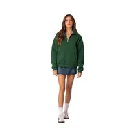 Women's Oversized quarter zip sweatshirt