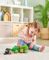 Hape Pull-Along Frog Family Toddler Toy