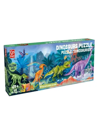 Hape Dinosaurs Giant Glow-In-The Dark Puzzle, 200 Pieces