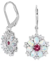 Women's Flower Earrings in Sterling Silver - Multi