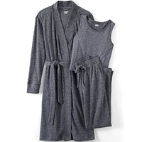 Lands' End Women's Cozy 3 Piece Pajama Set