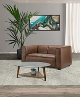 Blake 71" Leather Modern Deep Seat Loveseat