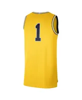 Jordan Men's #1 Michigan Wolverines Limited Authentic Jersey