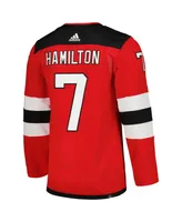 Men's adidas Dougie Hamilton Red New Jersey Devils Home Authentic Player