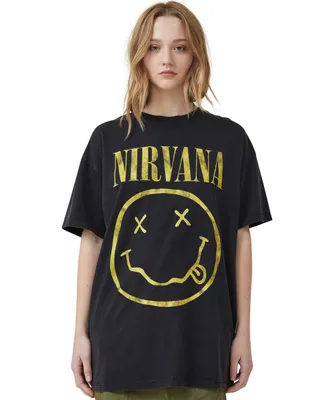 Cotton On Women's The Oversized Nirvana T-shirt