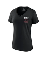 Women's Fanatics Black Texas Rangers 2023 World Series Champions Signature Roster V-Neck T-shirt