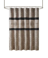 Madison Park Donovan Embroidered Shower Curtain, 72" x