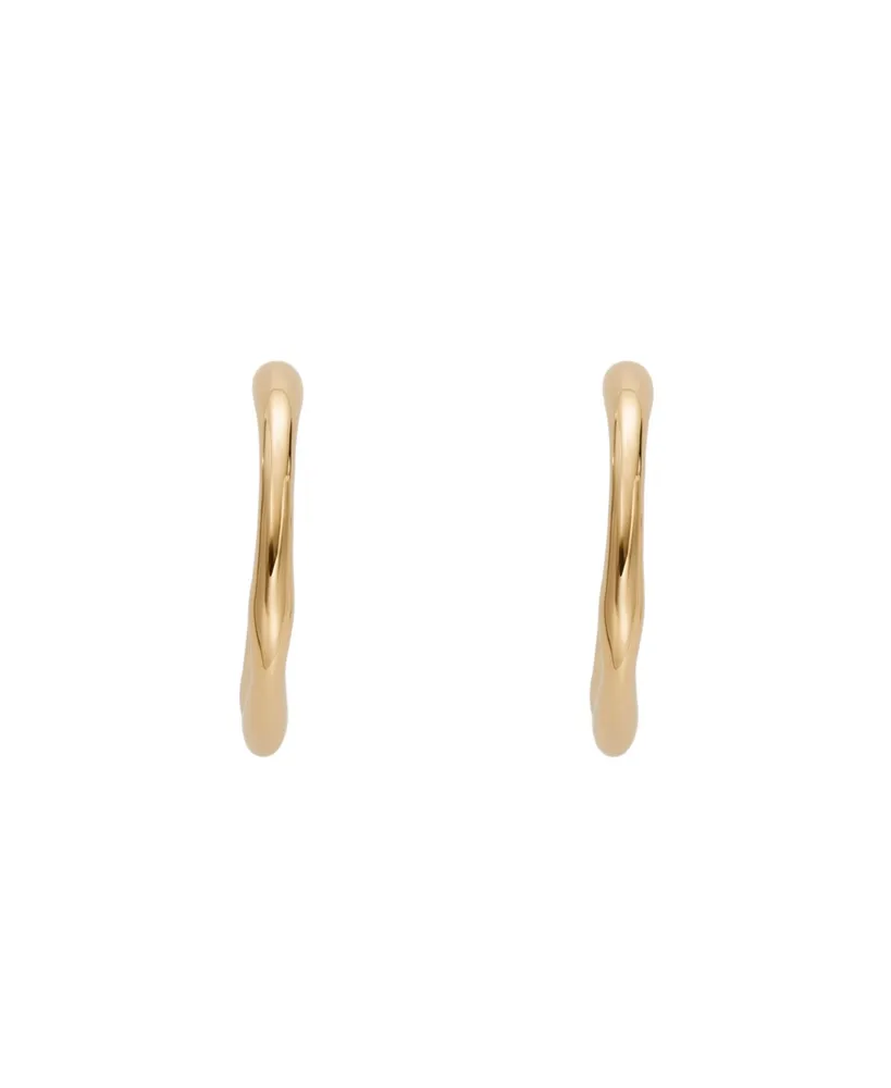 Skagen Women's Kariana Gold-Tone Stainless Steel Hoop Earrings