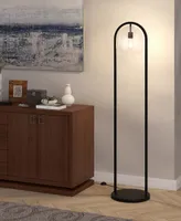 Sydney 64" Floor Lamp with Seeded Glass Shade